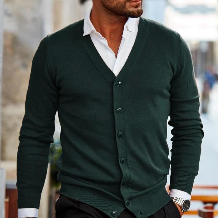 Stijlvol Heren Vest Comfortabele Casual Cardigan
