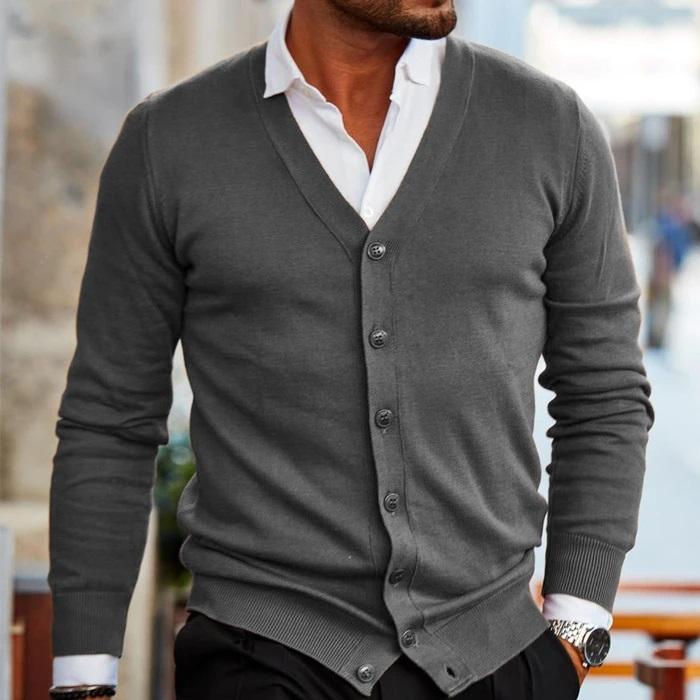 Stijlvol Heren Vest Comfortabele Casual Cardigan