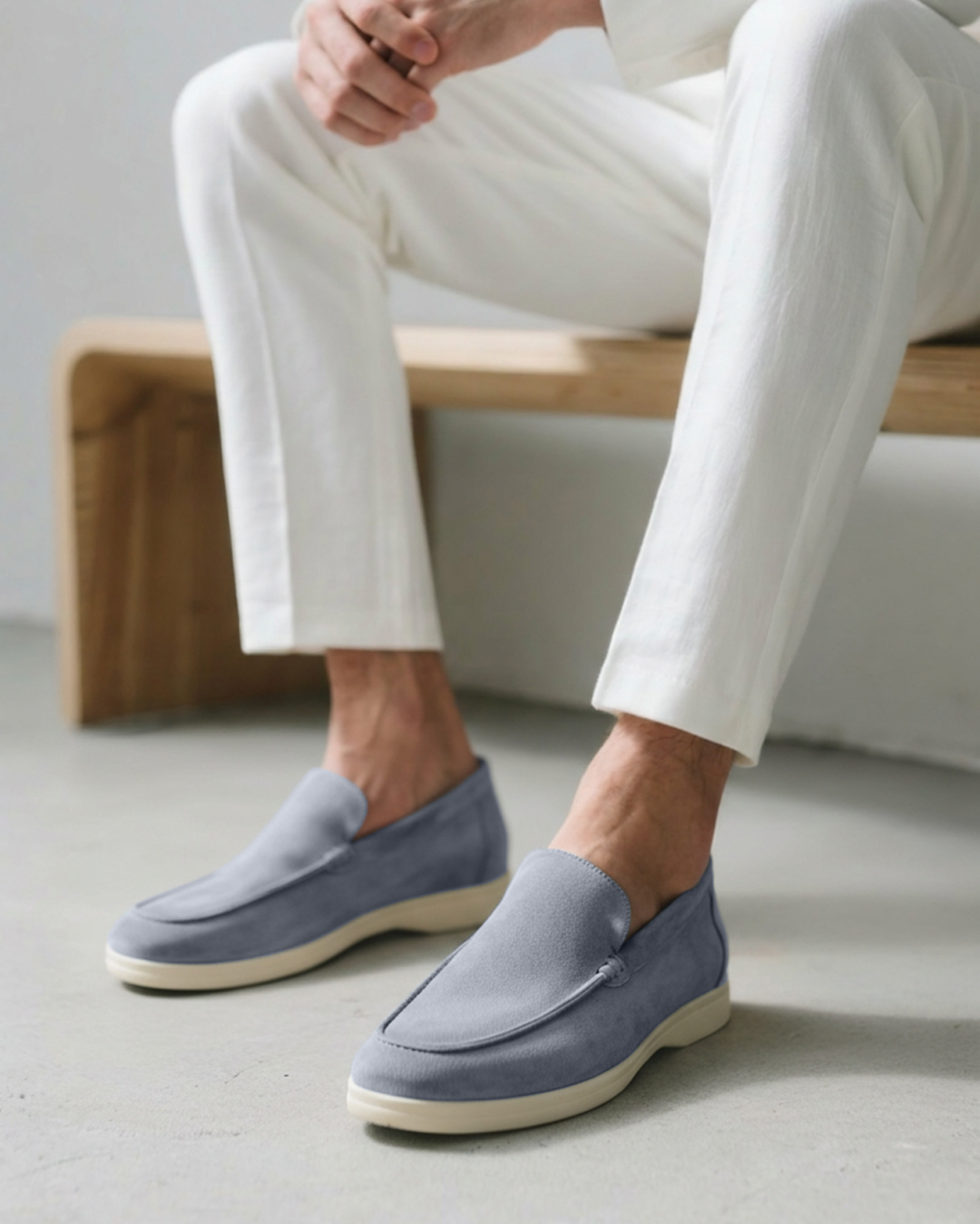 Suede Loafers Heren Casual Comfort Slip On