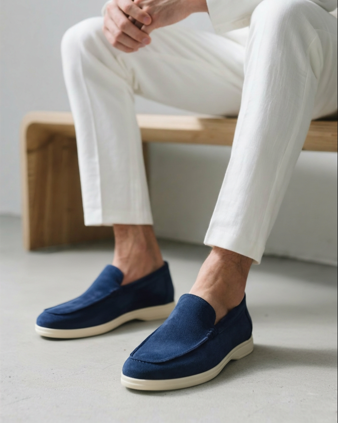 Suede Loafers Heren Casual Comfort Slip On