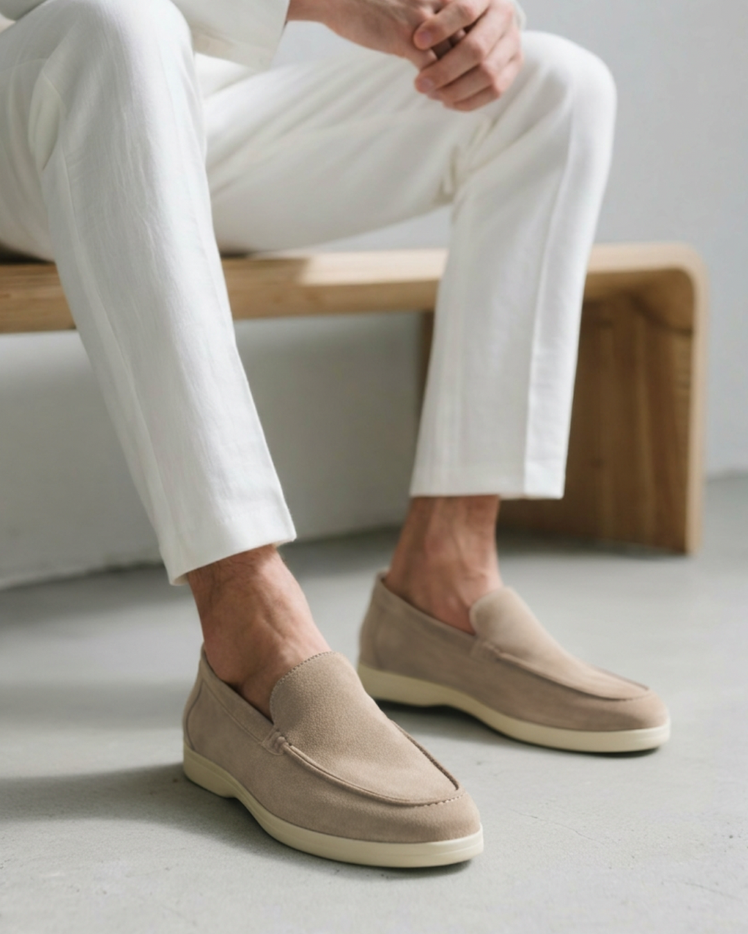 Suede Loafers Heren Casual Comfort Slip On