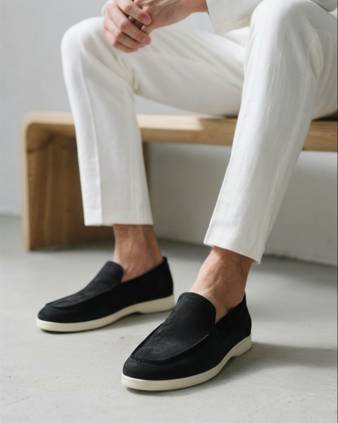 Suede Loafers Heren Casual Comfort Slip On