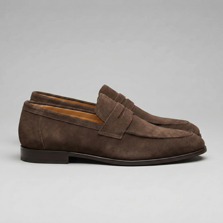 Suede Penny Loafers Heren Smart Casual