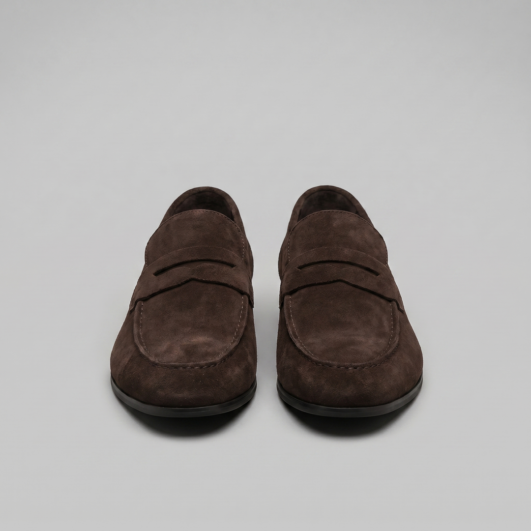 Suede Penny Loafers Heren Smart Casual