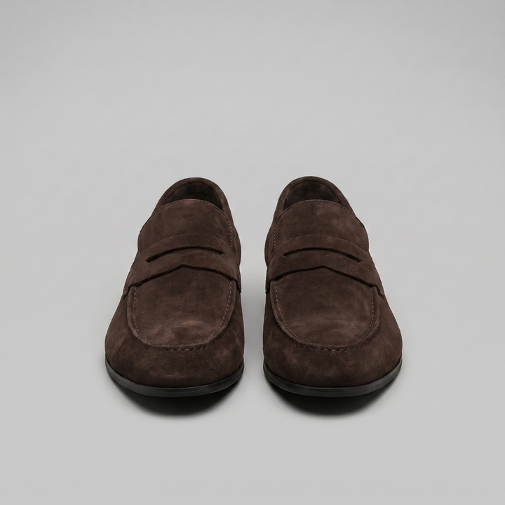 Suede Penny Loafers Heren Smart Casual