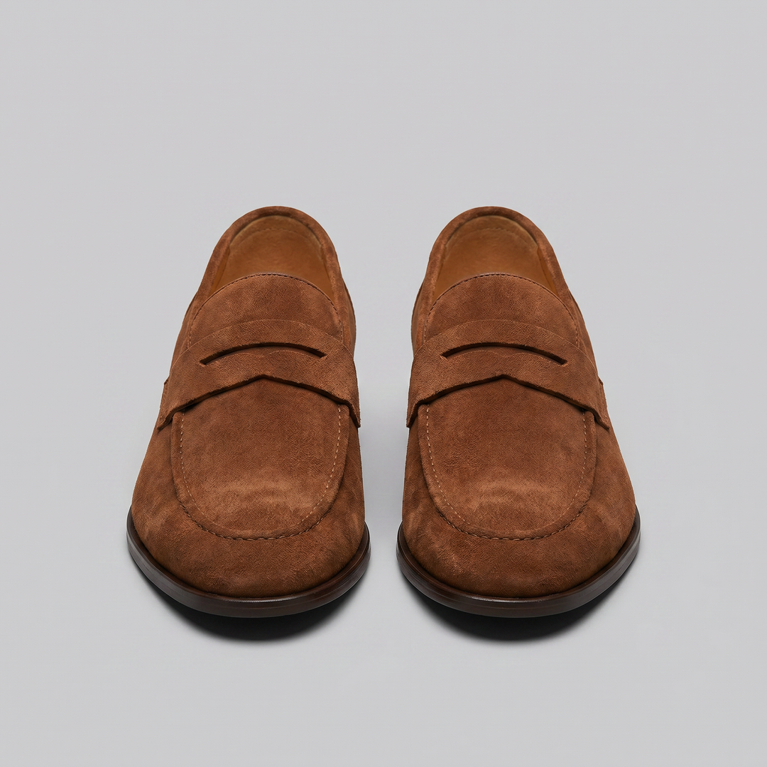 Suede Penny Loafers Heren Smart Casual