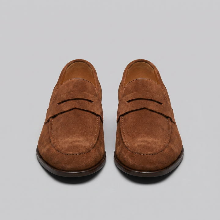 Suede Penny Loafers Heren Smart Casual