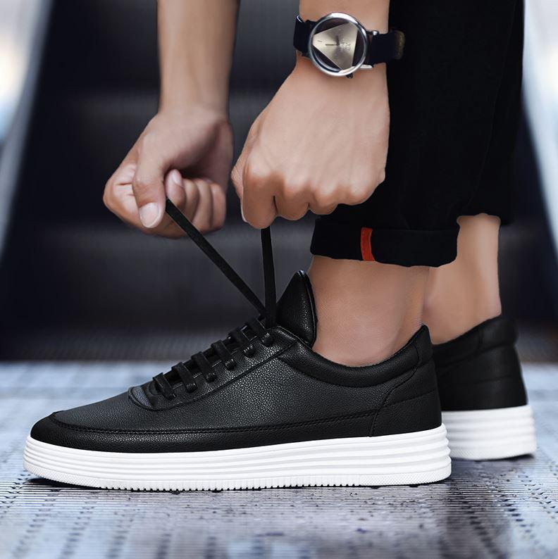 Sven | Casual leren heren sneakers