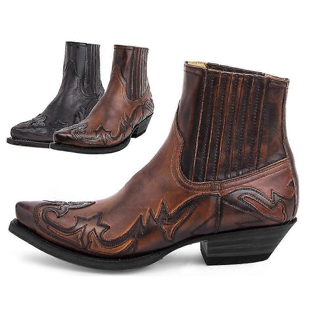 Sara | Leren cowboylaarzen met hak