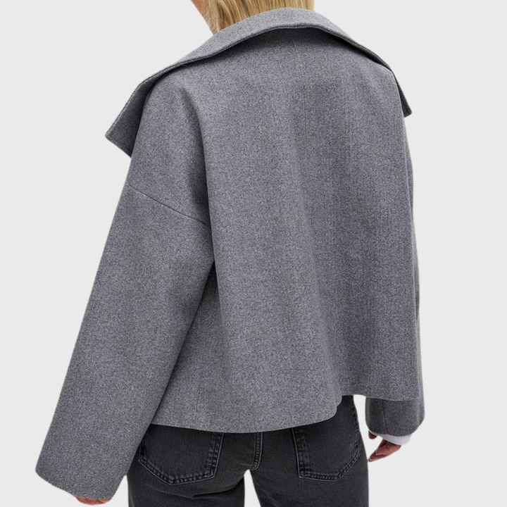 Szilvia | Oversized Dubbelzijdig Sculpted Jas
