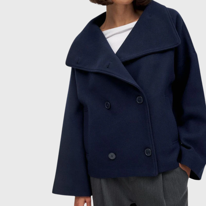 Szilvia | Oversized Dubbelzijdig Sculpted Jas