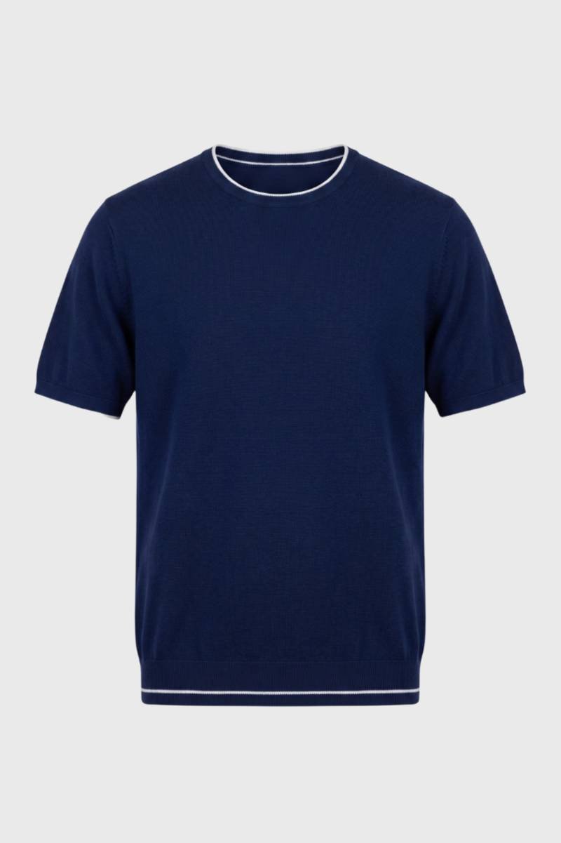 T-shirt Heren - Geribbelde Zoom met Ronde Hals | Klassiek