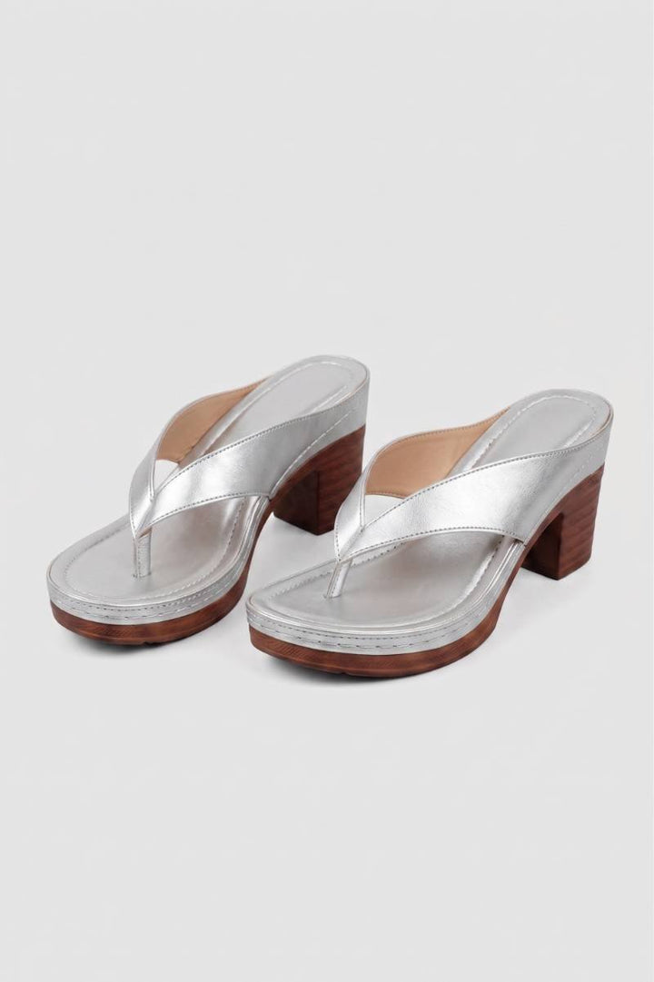 Teenslippers Dames Platform Hak Casual Zomer
