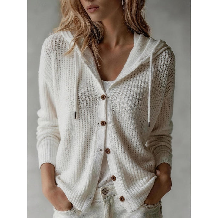 Frances | Gewatteerde Knopen-Voorkant Cardigan