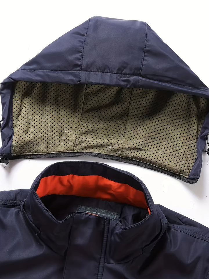 Thijs | Heren outdoor sportjack met afneembare capuchon