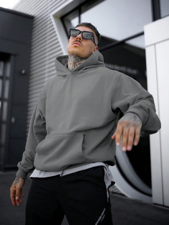 Tim | Effen kleur heren hoodie