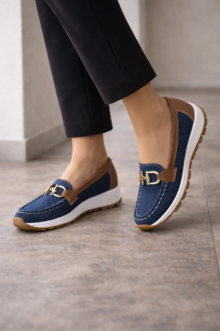 Dames Loafers met Gouden detail