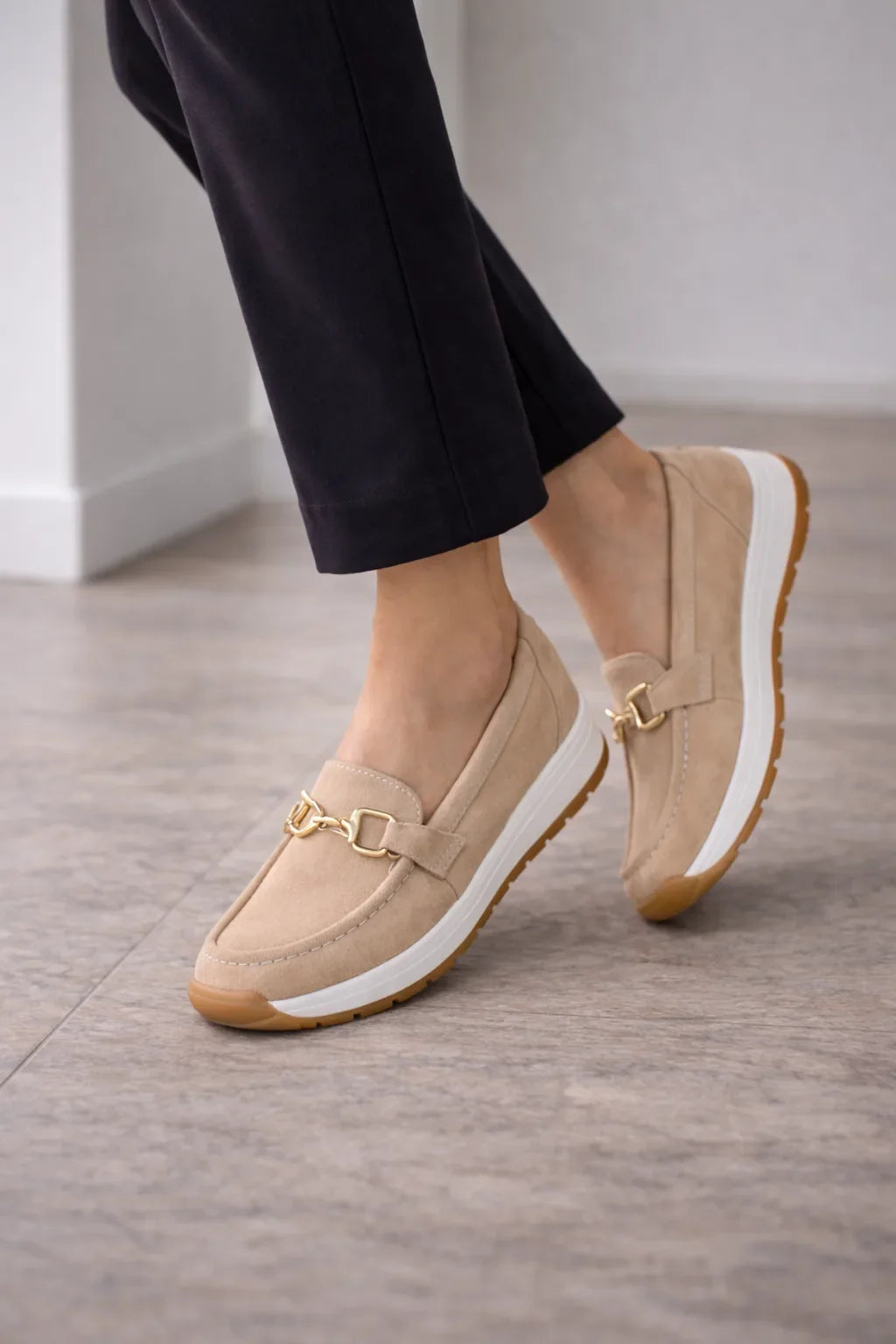 Dames Loafers met Gouden detail
