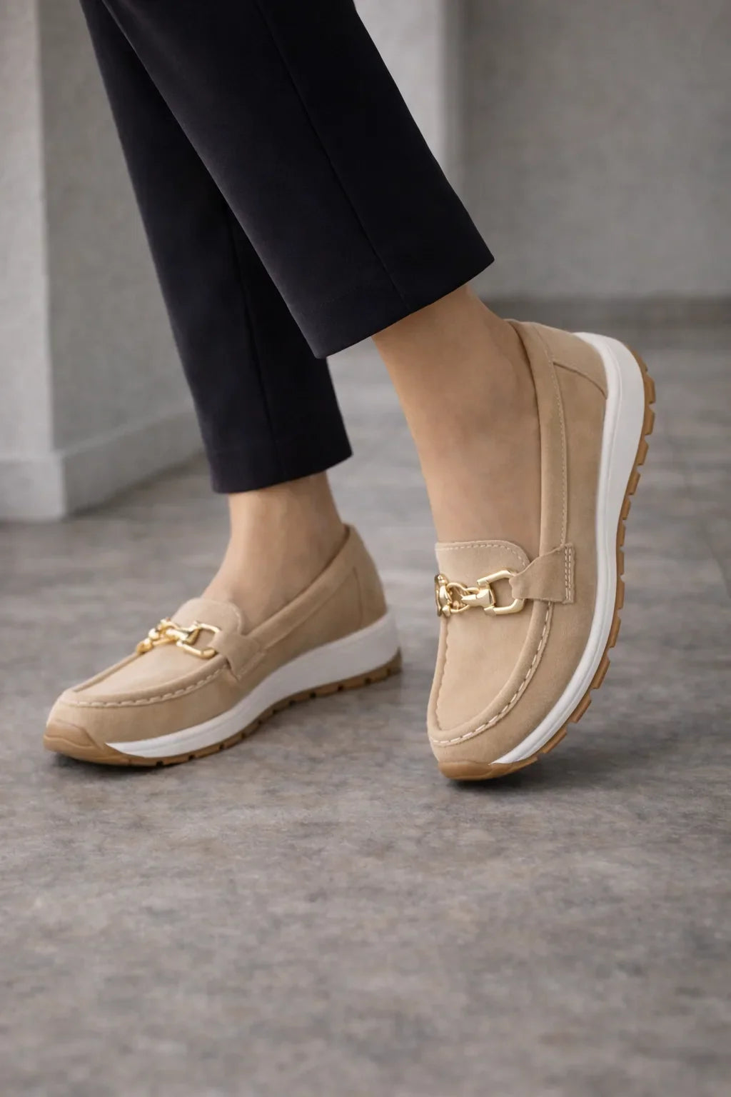 Dames Loafers met Gouden detail