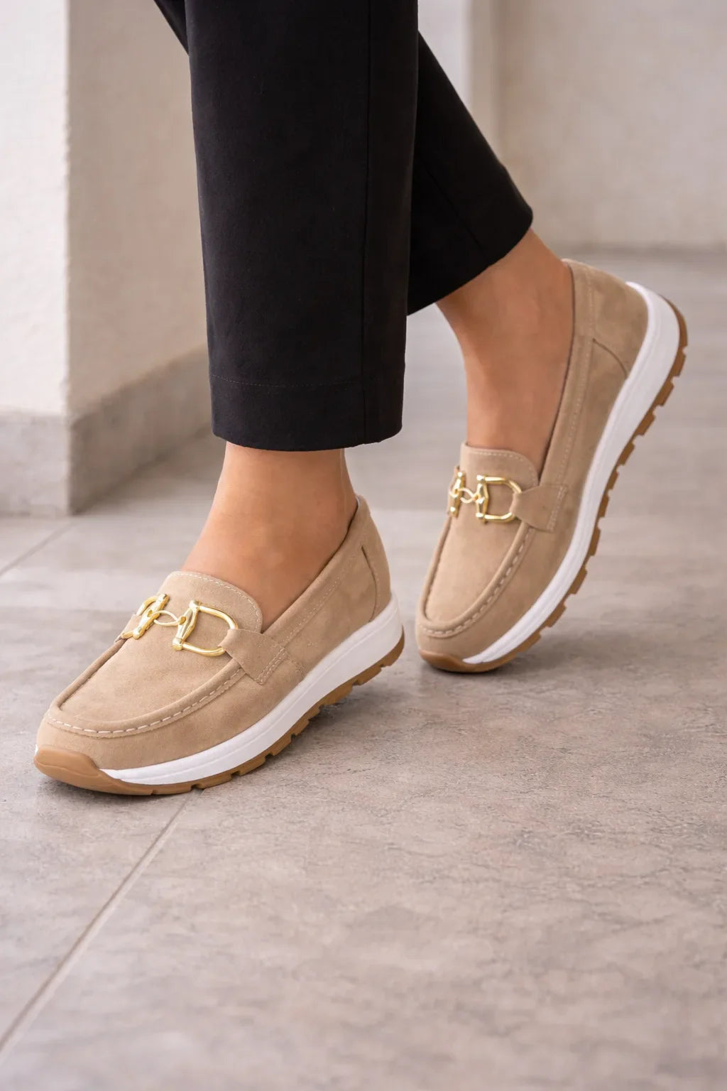Dames Loafers met Gouden detail