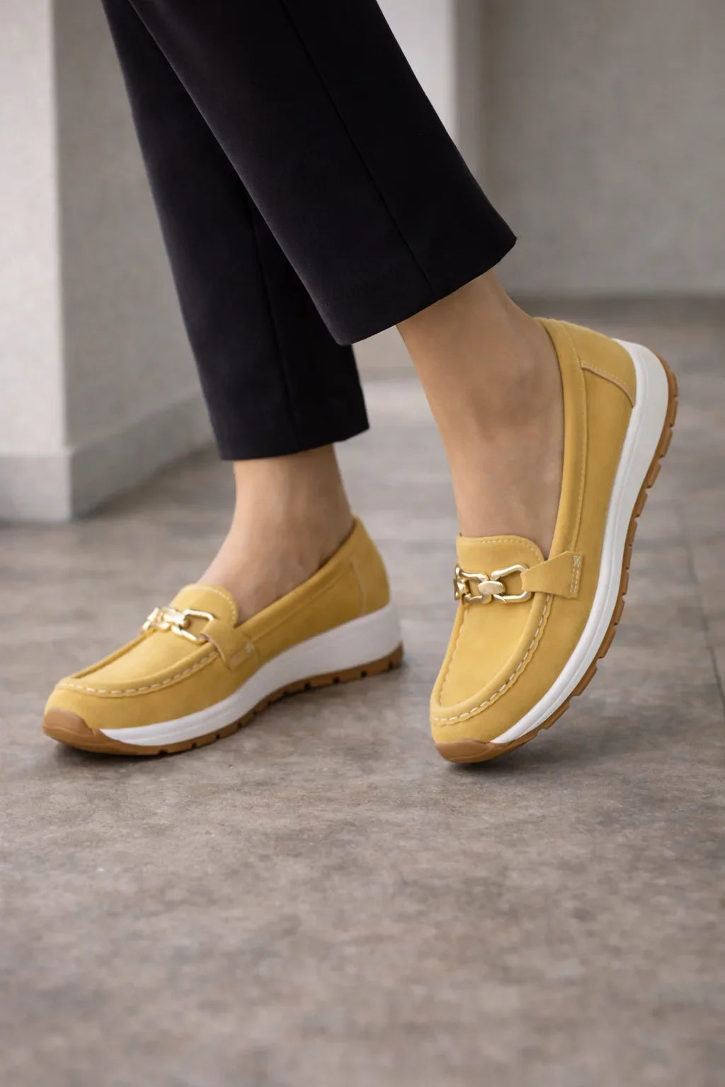 Dames Loafers met Gouden detail