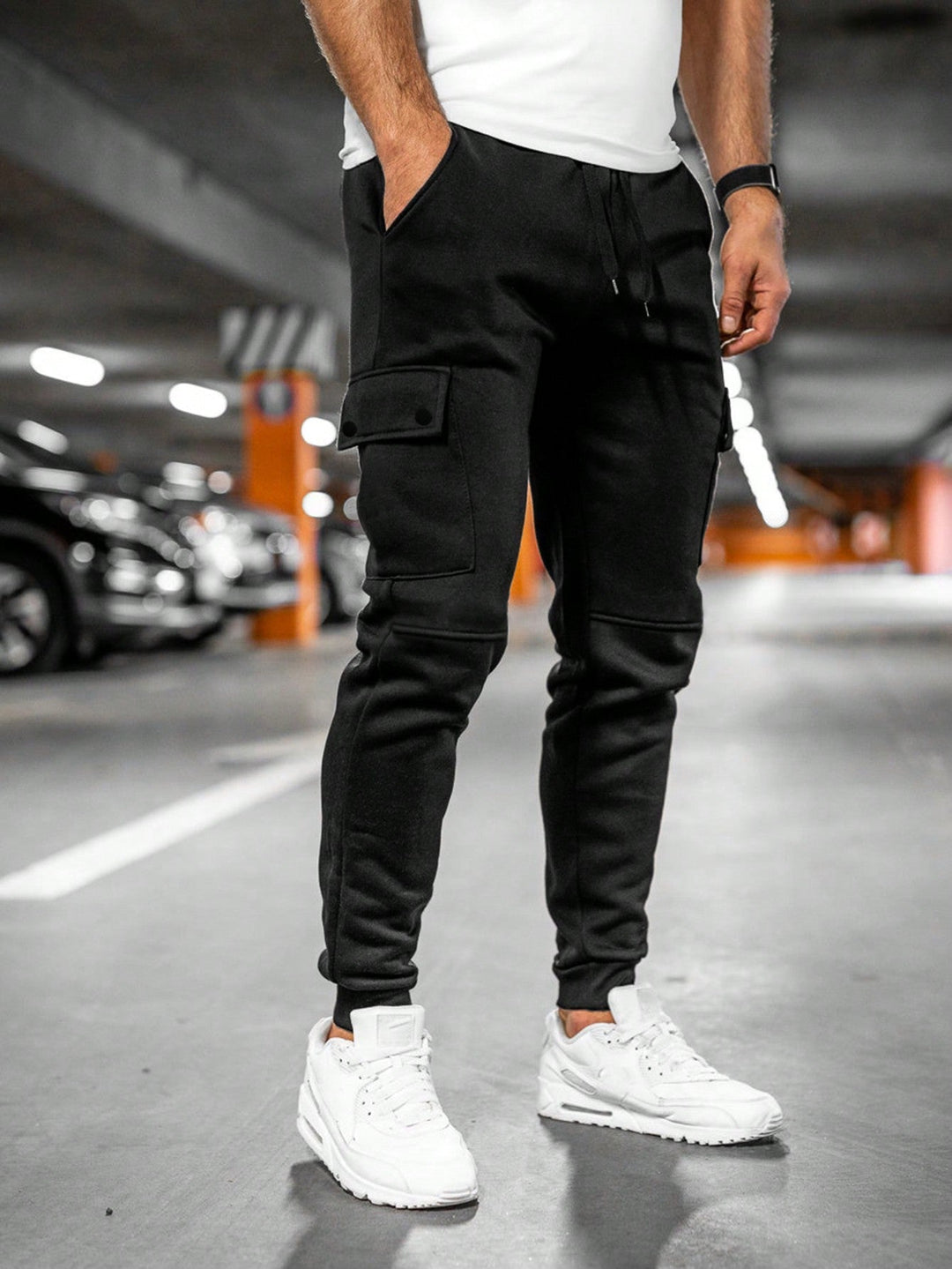 Tom | Heren joggingbroek met draai-omslag zak