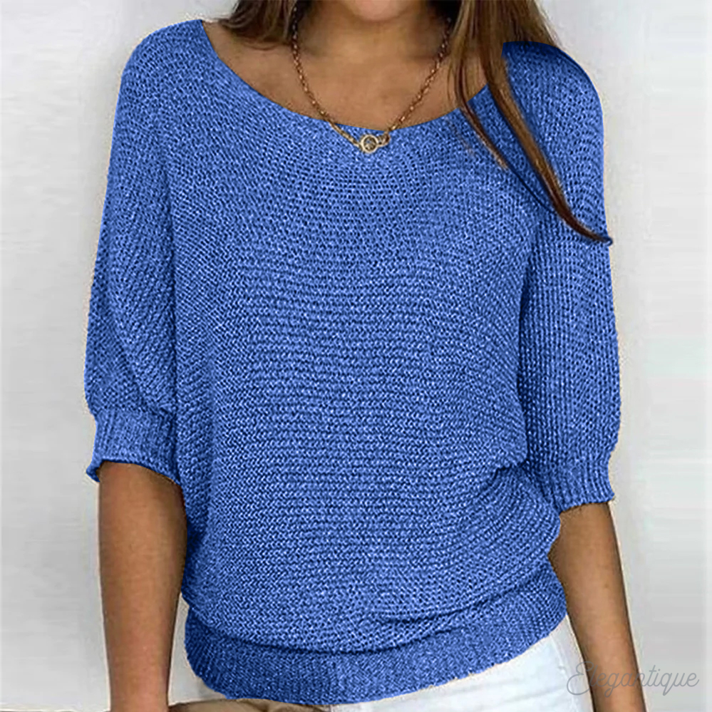 Vrouwen Elegante Crew Neck Pullover Trui