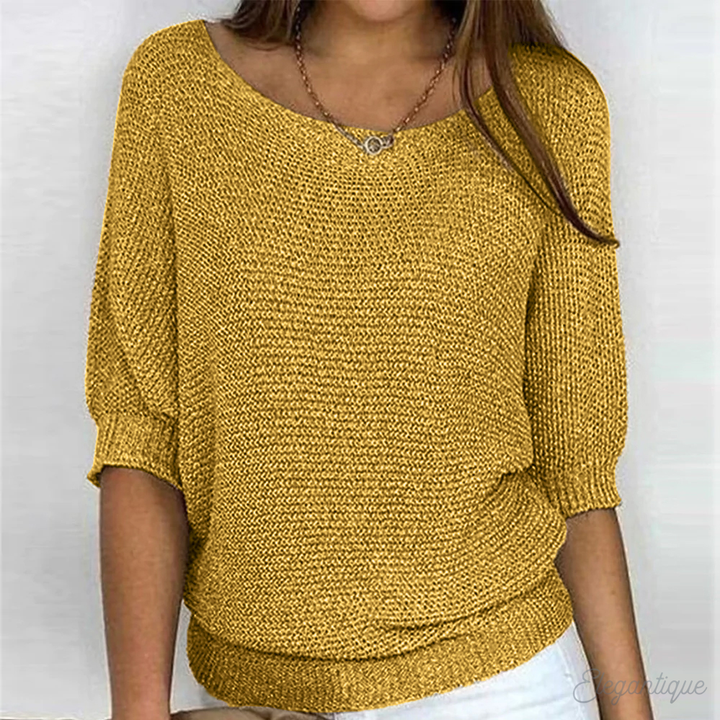 Vrouwen Elegante Crew Neck Pullover Trui