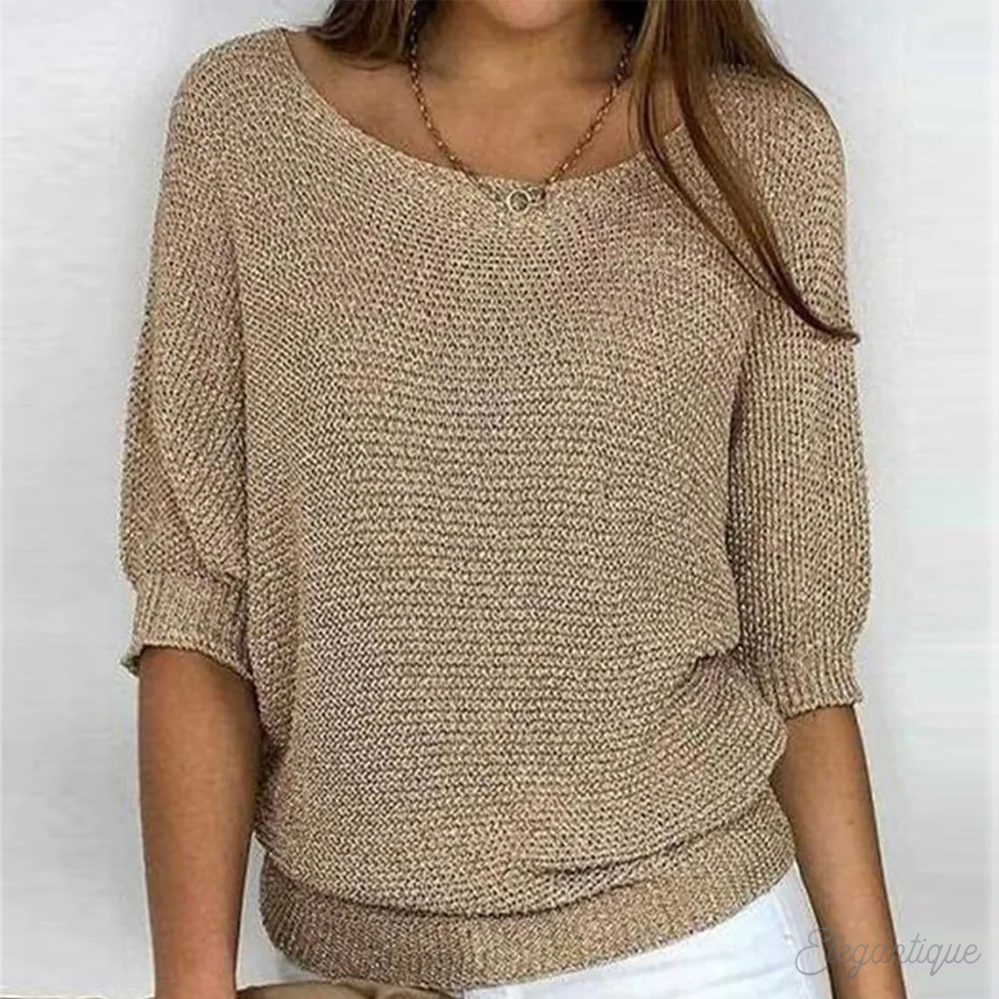 Vrouwen Elegante Crew Neck Pullover Trui