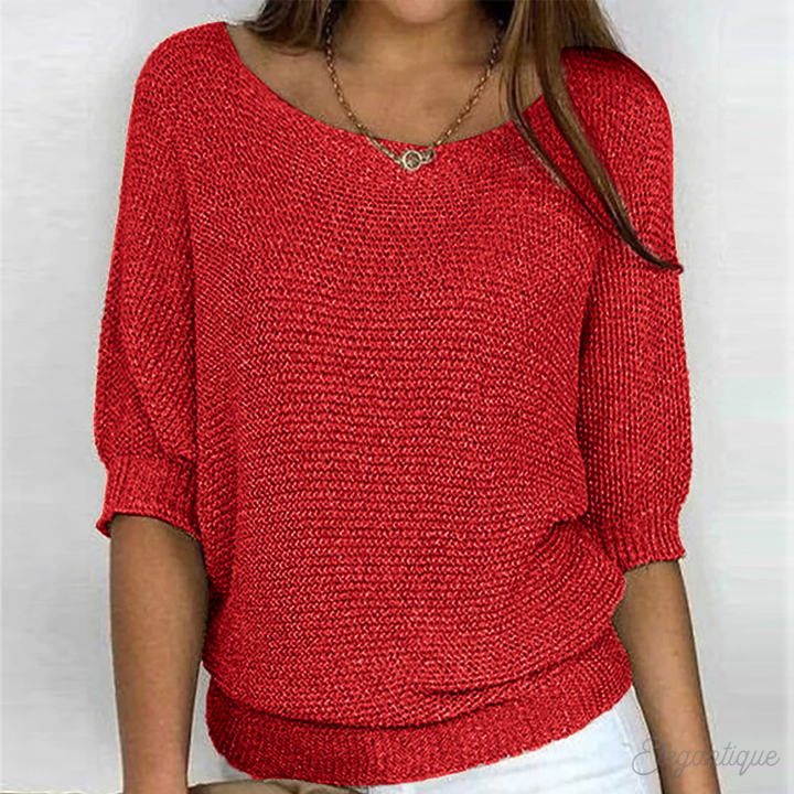 Vrouwen Elegante Crew Neck Pullover Trui