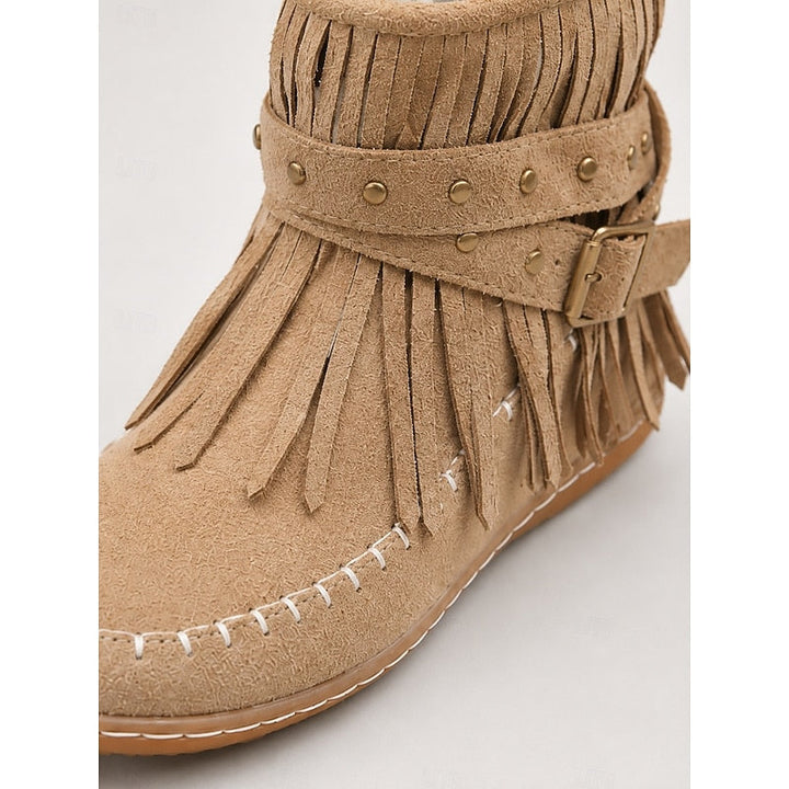 Susannah | Fringe Moccasin Enkellaarsjes