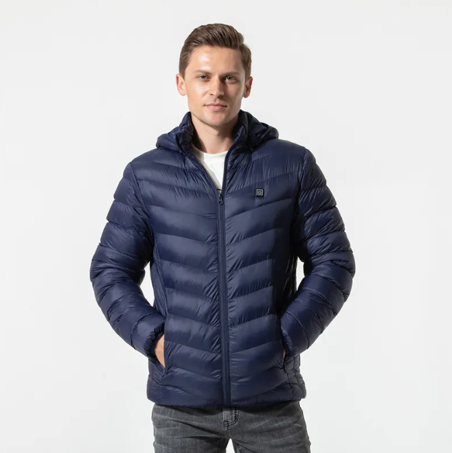 Unisex Slim Geïsoleerde Jas (Batterij niet inbegrepen)