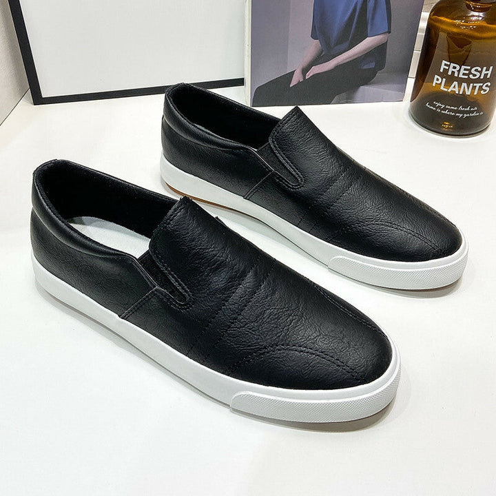 Heren Slip-On Leren Sneakers