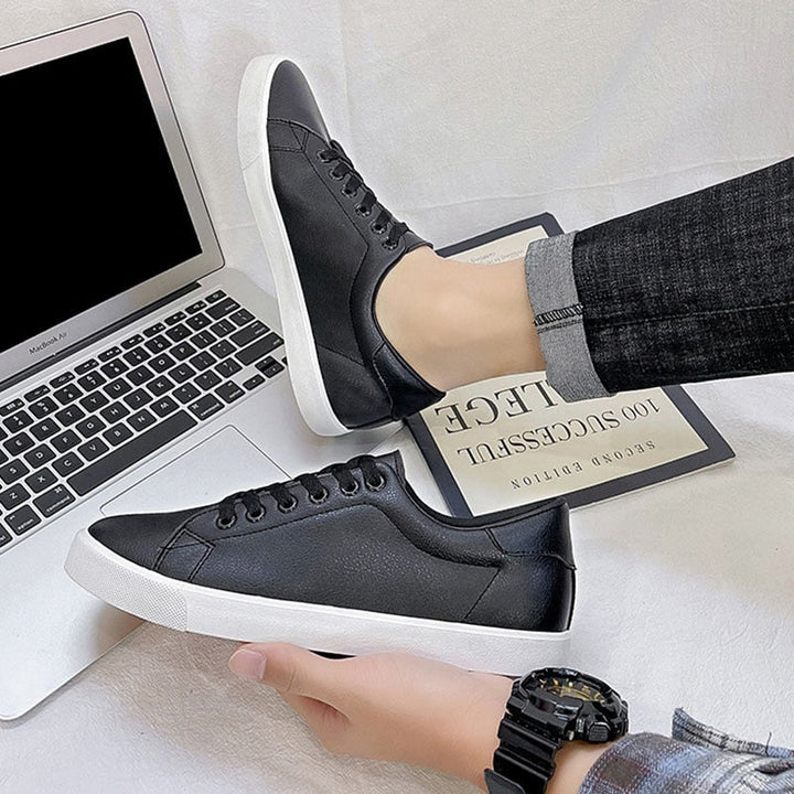 Heren Slip-On Leren Sneakers