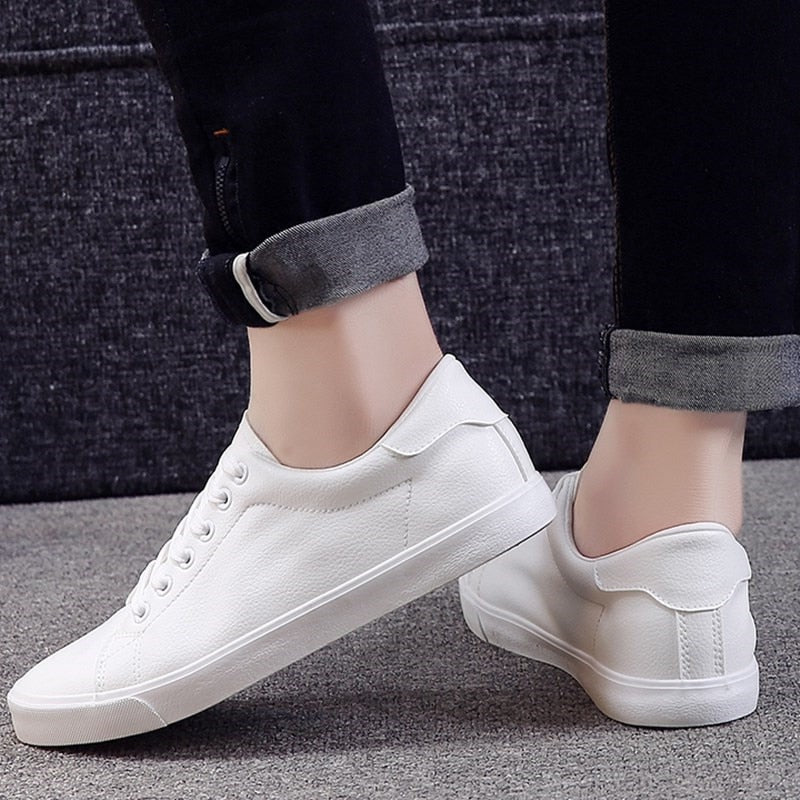 Heren Slip-On Leren Sneakers