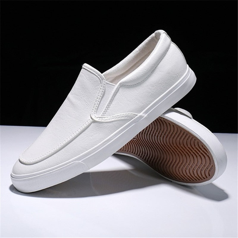 Heren Slip-On Leren Sneakers