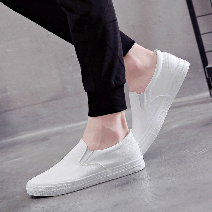 Heren Slip-On Leren Sneakers
