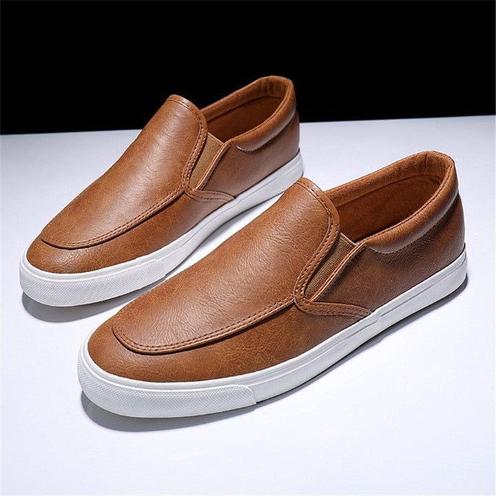 Heren Slip-On Leren Sneakers