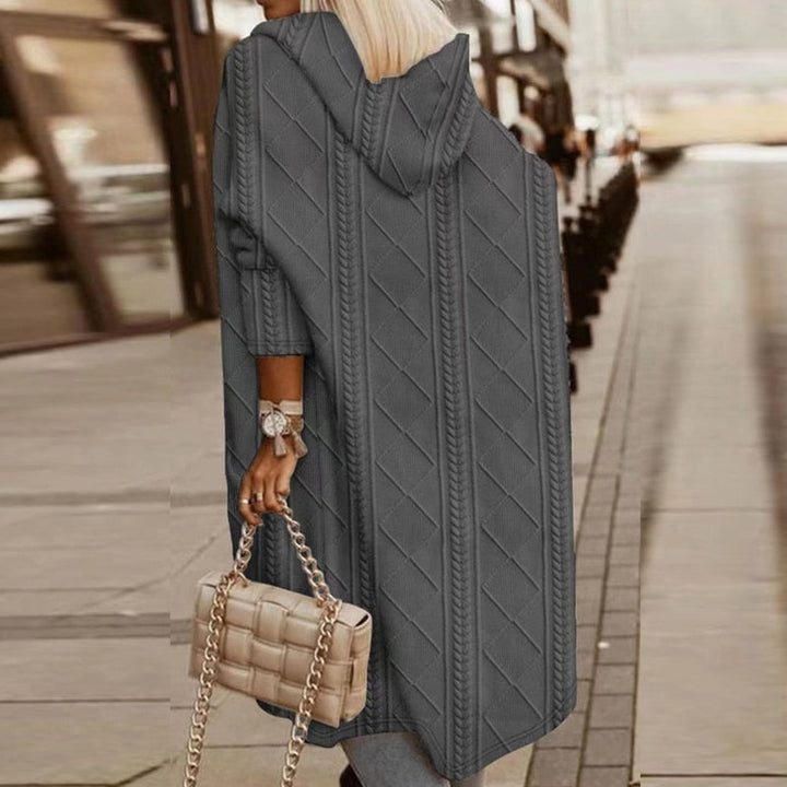 FAITH – LANG HOODED BREI CARDIGAN