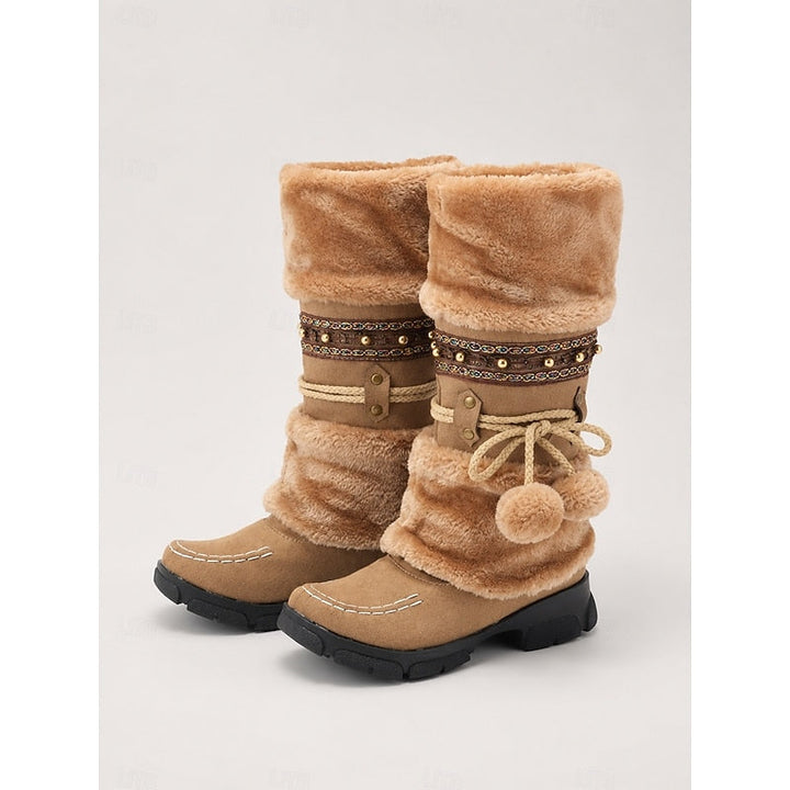 Wren | Gezellige Boho Winterlaarzen tot de Middenkuit