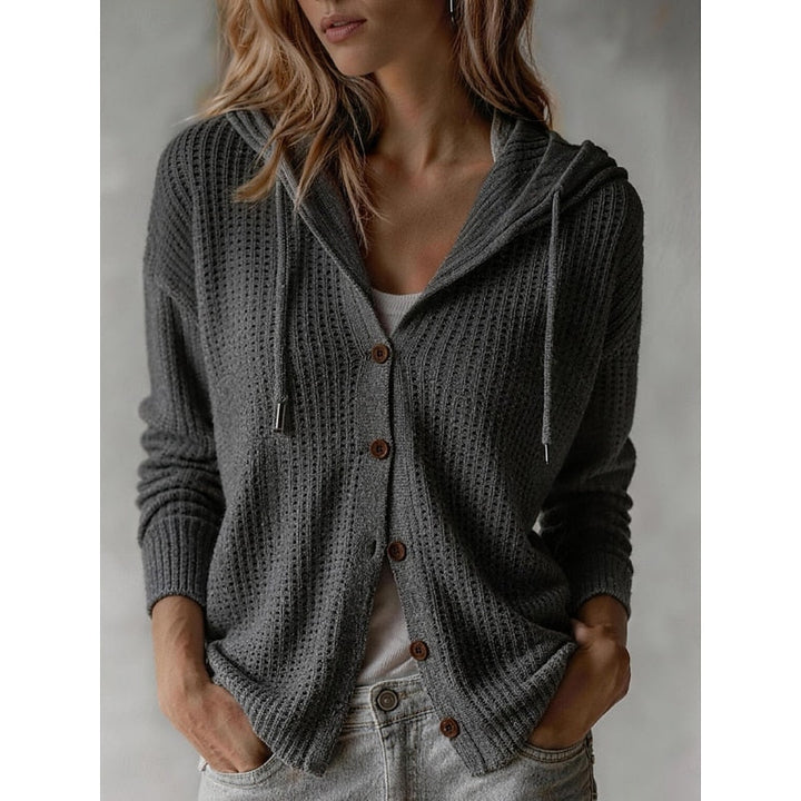 Frances | Gewatteerde Knopen-Voorkant Cardigan