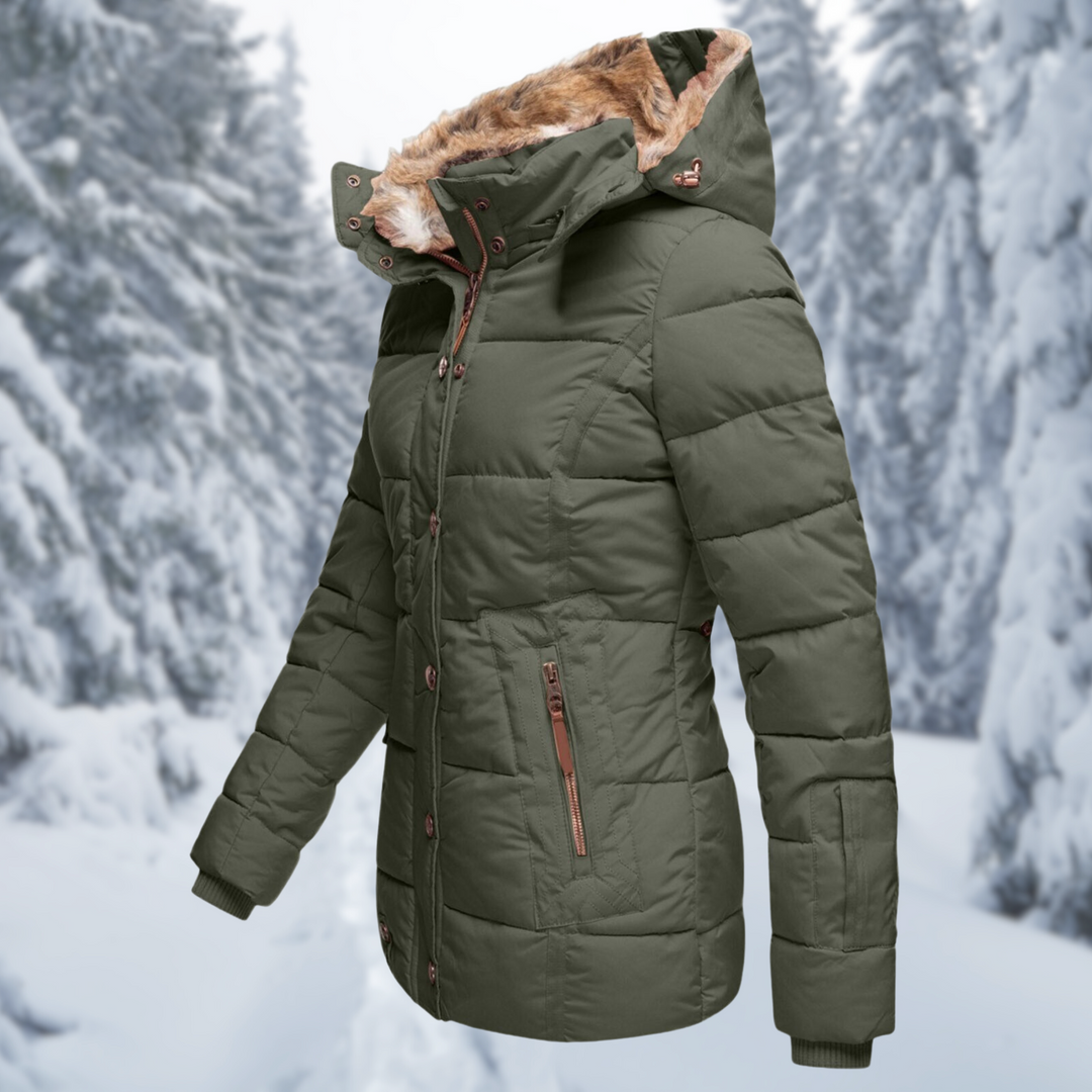 Van Dal | Geïsoleerde Winterjas met Capuchon en Bontafwerking