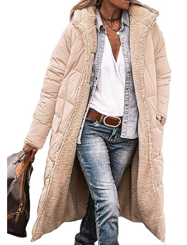 Van Dal | Dames Pluche Sherpa Puffer Jas