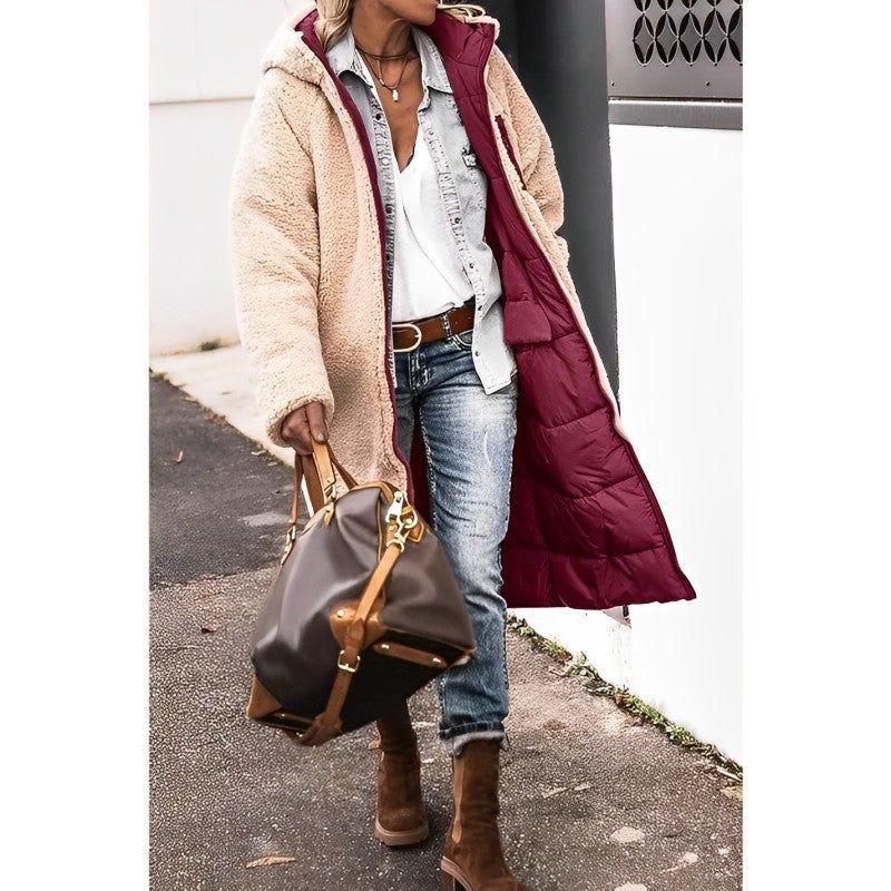 Van Dal | Dames Pluche Sherpa Puffer Jas