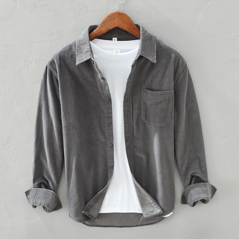 Van Dam | Heren Textured Corduroy Overhemd