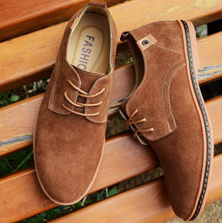 Heren Vegan Suede Oxford Veterschoenen