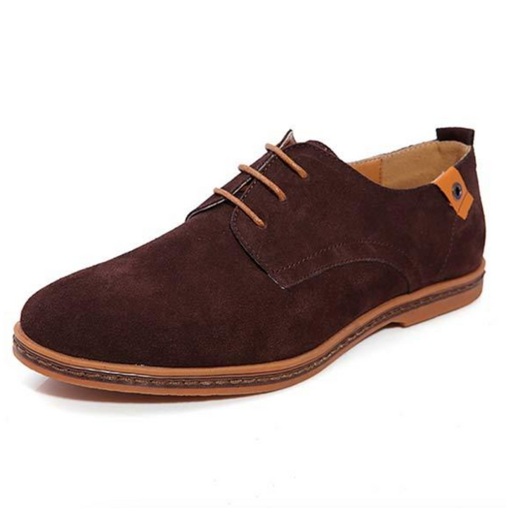 Heren Vegan Suede Oxford Veterschoenen