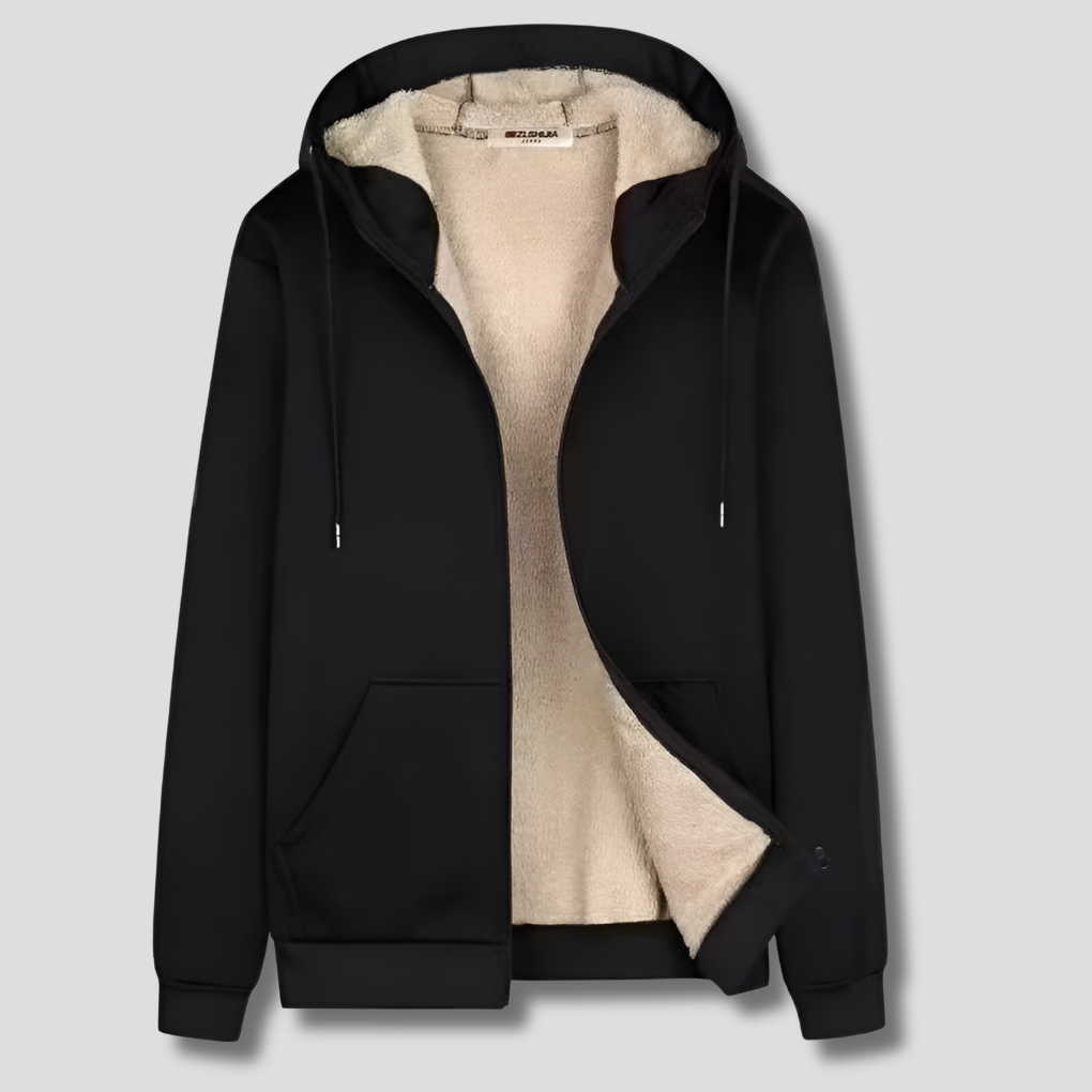 Van Dal | Heren Cozy Fleece Gevoerde Zip Hoodie
