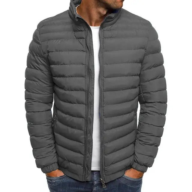 Gequiltte Stand-Up Kraag Puffer Jast