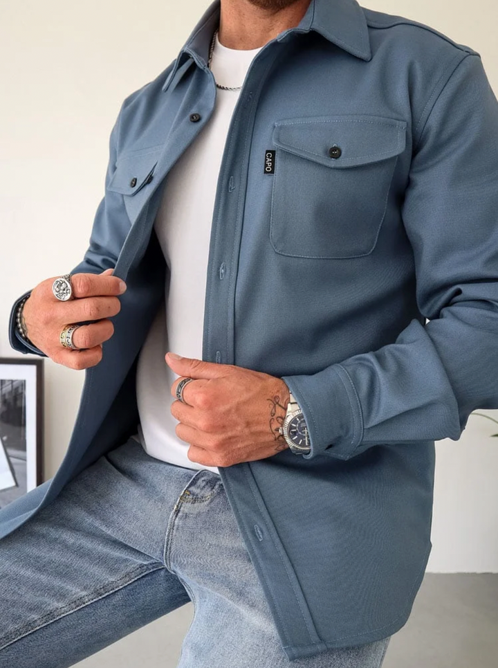 Heren Veelzijdige Katoenmix Shirtjas